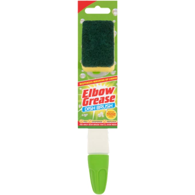 Elbow Grease Afwasborstel - Afwasaccessoire - met vloeistofcontainer, 1 stuk