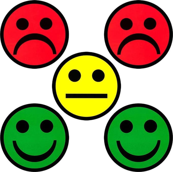 5 Smiley Magneten Mix 5 cm