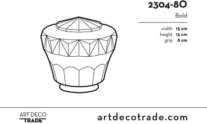 Wandlamp Bold Royal Chroom - Art Deco Trade