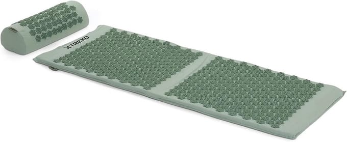 Grote Acupressuurmat met Kussen voor Rug en Nek - Ontspanning en Spierherstel