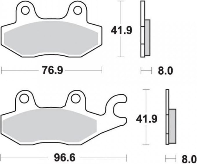 ap racing remblok voor quad cf moto 450 cforce 2015 tot 2017 avd nieuw