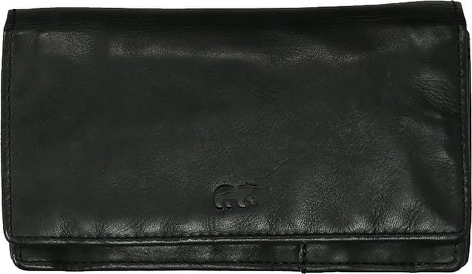 Bear Design Emma Portemonnee CL782 - Zwart – Van leer – Bear Design Emma CL782 is een leren overslagportemonnee voor wie pasjes, briefgeld en muntgeld overzichtelijk wil meenemen