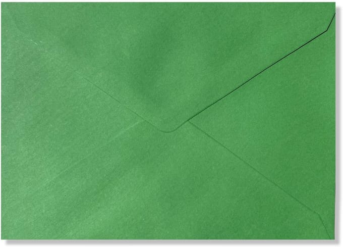 100 Luxe Enveloppen - B6 - Grasgroen - 120x175mm - 110 grams -