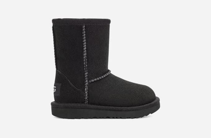 UGG® Classic II for Kids in Black, Size 11, Twinface/Polyester/Wool