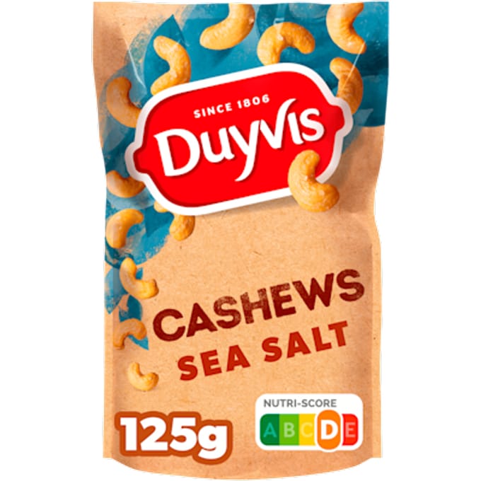 Noten cashews zeezout
