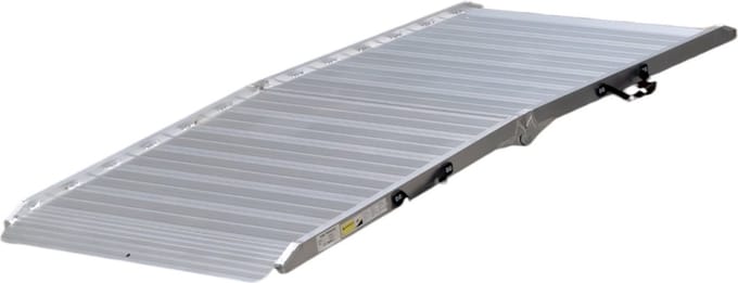 Oprijplaat aluminium 400kg 2130 x 1100mm inklapbaar bruikbare breedte 1050mm MW Tools AOP2005