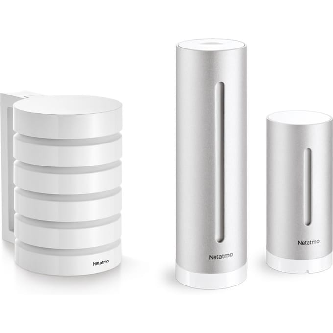 Netatmo Slim Weerstation – CO2 Meter & Luchtkwaliteit – Binnen & Buiten – Werkt met Apple HomeKit, Alexa, Google