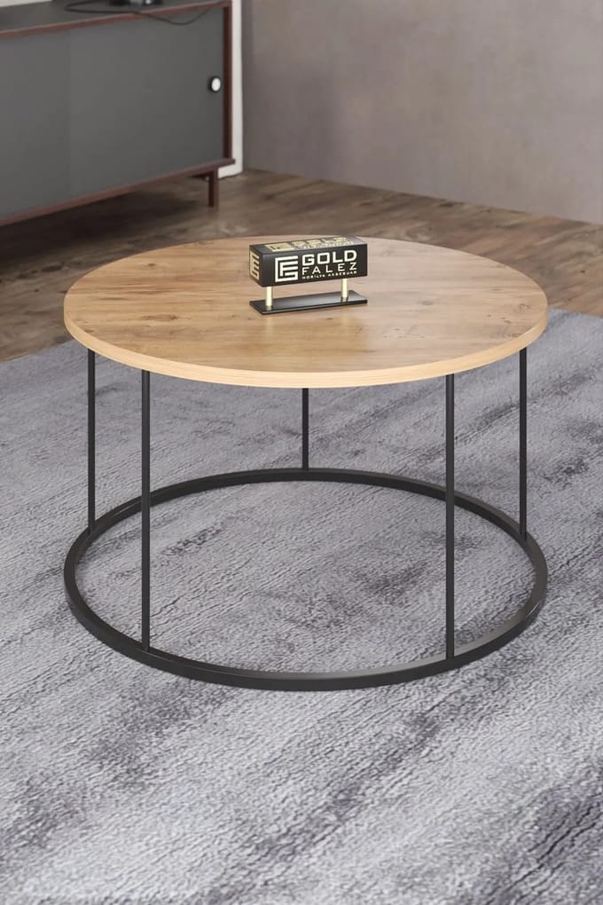 Salontafel - Salontafel Rond - Salontafel Industrieel - Salon Tafel