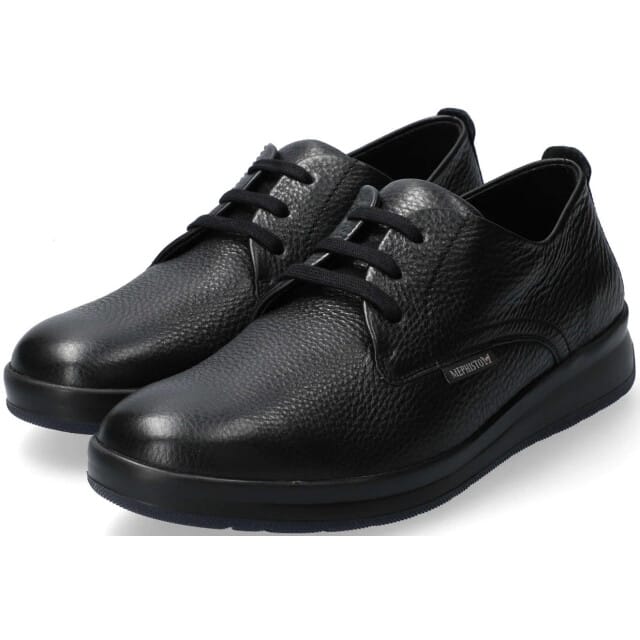 Mephisto Lester - heren veterschoen - zwart - maat 40 (EU) 6.5 (UK)