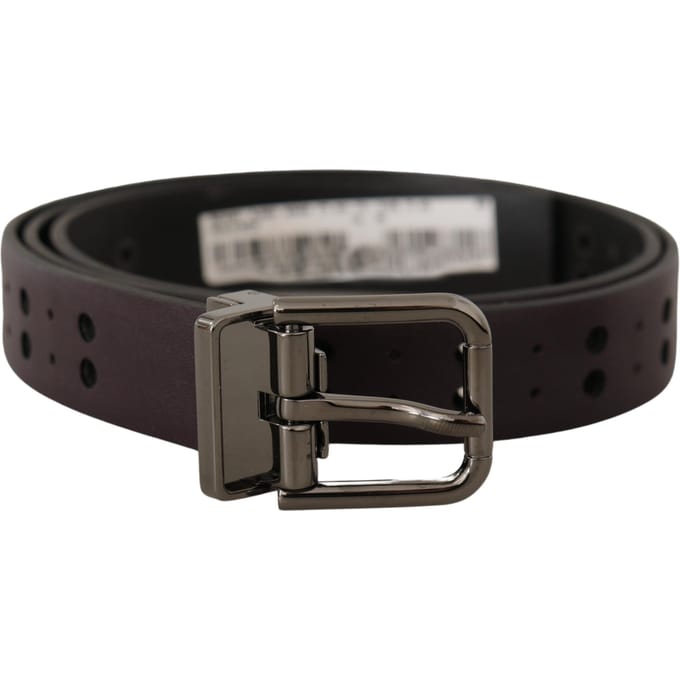 Leren Riem Bruin Geperforeerd