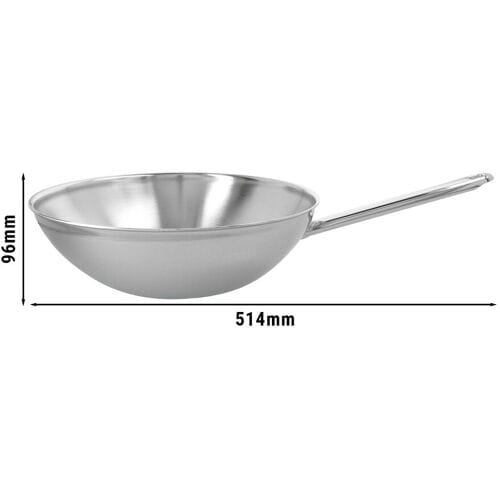 DEMEYERE APOLLO 7 - Wok met vlakke bodem - Ø 300mm - RVS