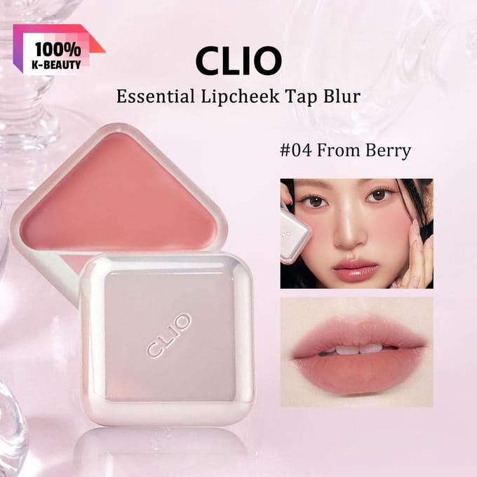 CLUB CLIO Essential Lip Cheek Tab & Lippenborstel (13 opties) 04 From Berry