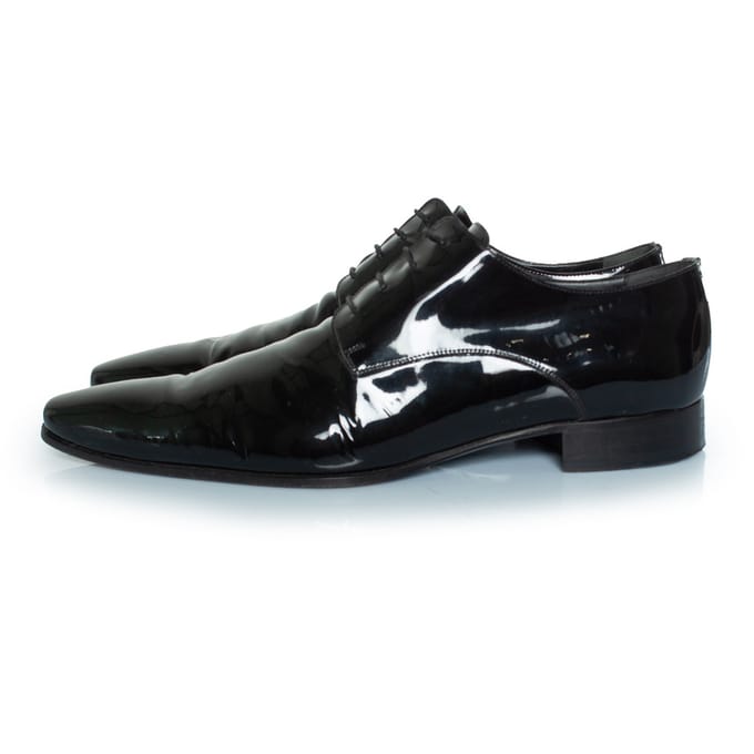 Dsquared2 Lakleren veterschoenen in zwart