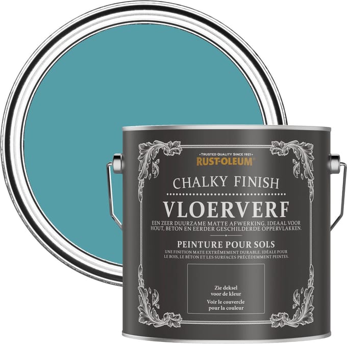 Rust-Oleum Blauw Vloerverf - Petrol 2,5L