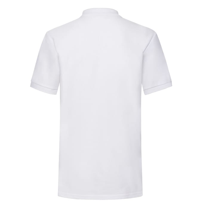 Fruit of the Loom Heren Pique Zwaar Poloshirt (Wit)