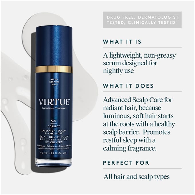 VIRTUE Overnight Scalp & Hair Elixir 50ml/1.7 fl. oz