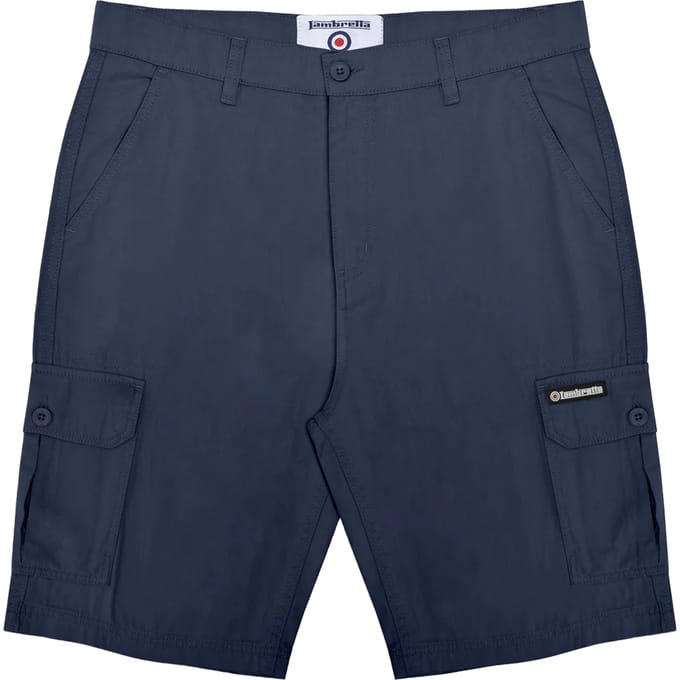 Lambretta Heren SS25 Cargo Shorts (Marine)