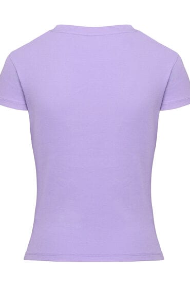 Hunkemöller Pyjama top korte mouwen rib Paars