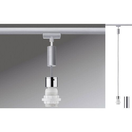 Paulmann Basic Pendel 230V-railsysteem lamp Universeel E27 20 W LED Chroom (mat), Chroom