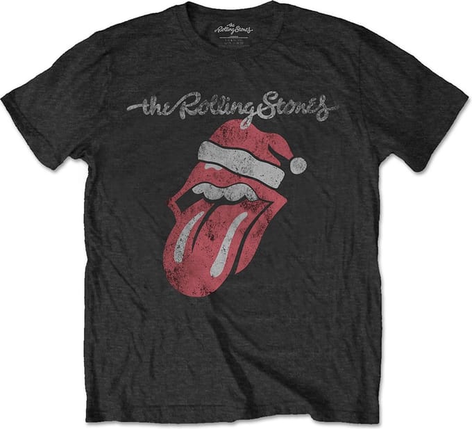 The Rolling Stones Heren Tshirt -XL- Santa Lick Zwart