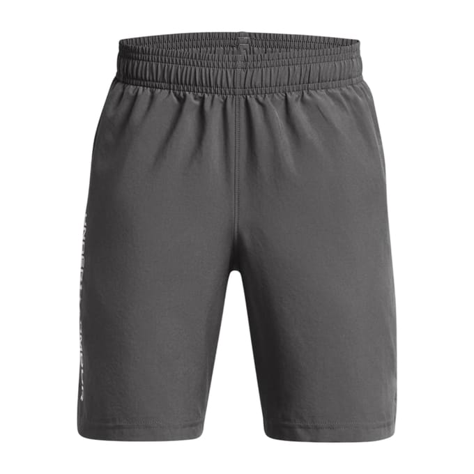 Under Armour Technische geweven korte broek met logo voor jongens (Grijs)