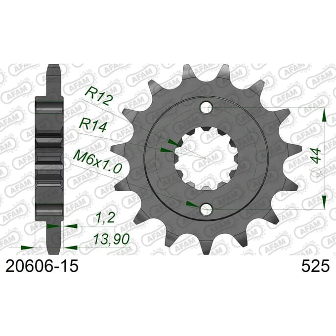 Tandwiel Afam 525 15 dents