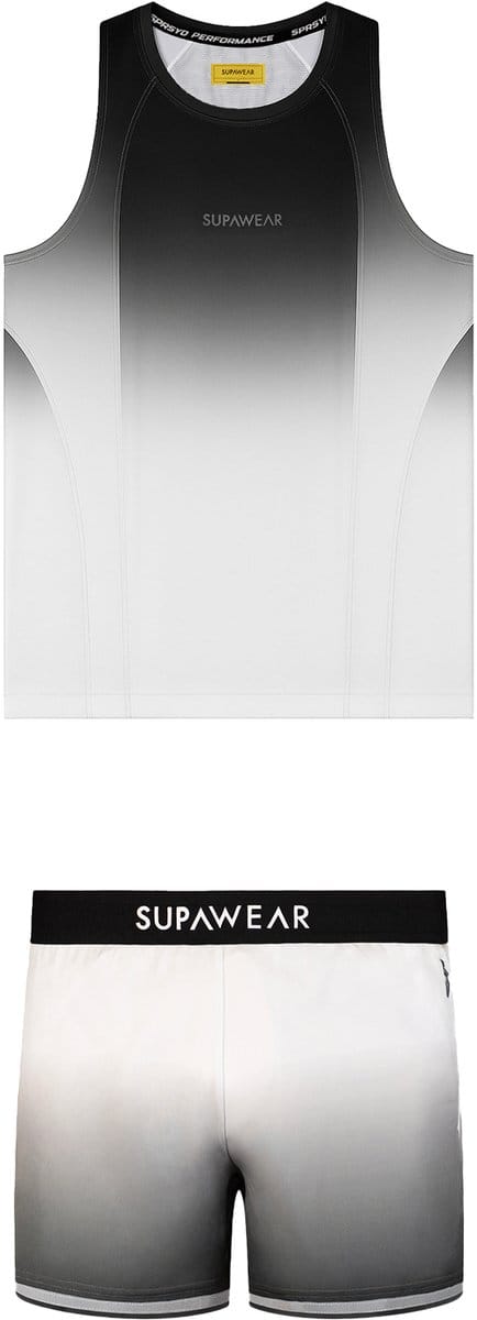 SUPAWEAR SPR Gradient Black/White Multipack 1x Singlet + 1x Shorts - MAAT S