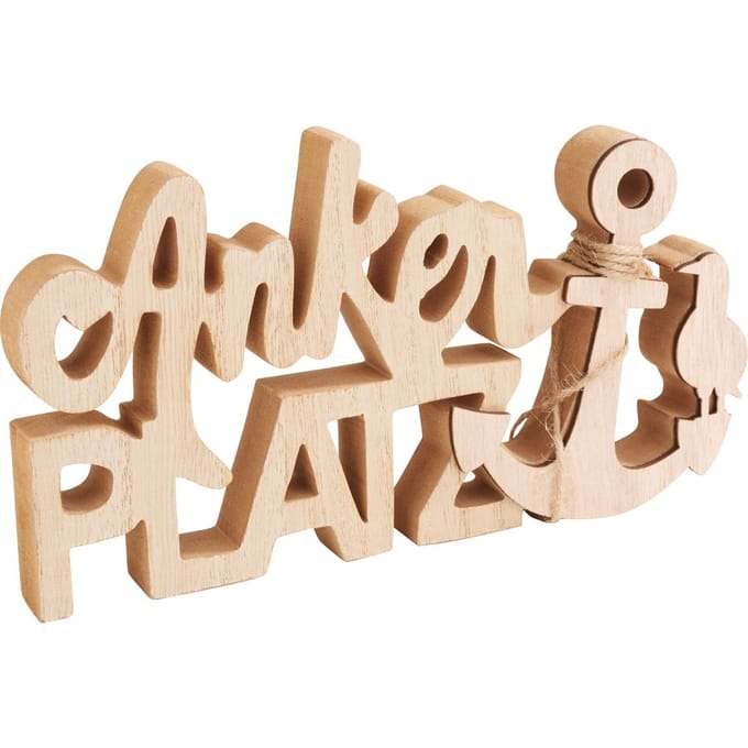 VBS Houten letters "Ankerplatz"