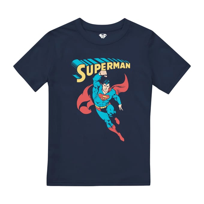 Superman Jongens Superheld T-Shirt (Marine)