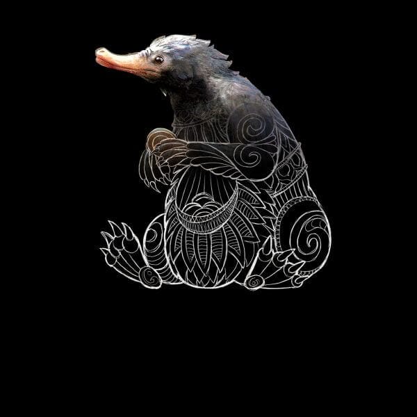 Fantastic Beasts Tribal Niffler dames t-shirt - Zwart - L