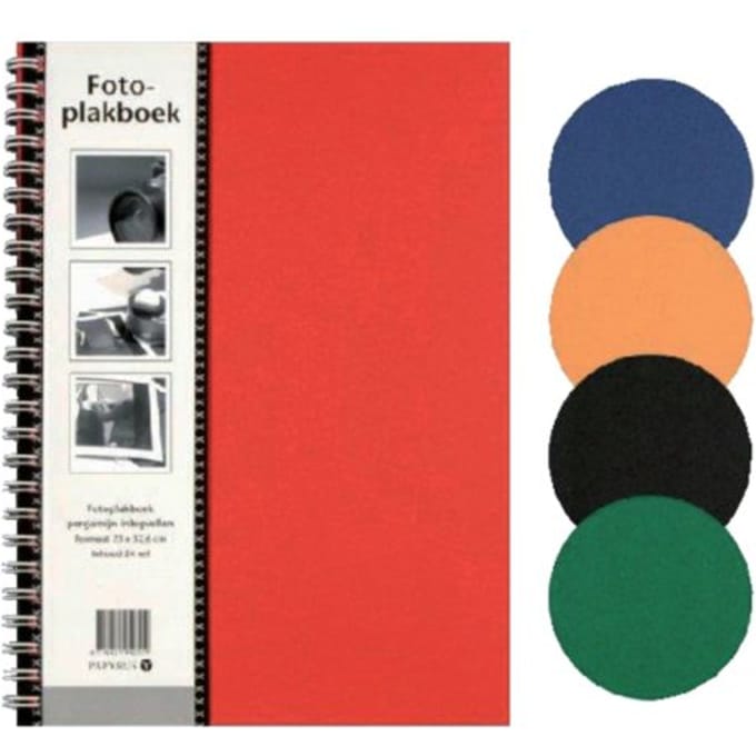 Plakboek papyrus 215x160mm 40 vel assorti