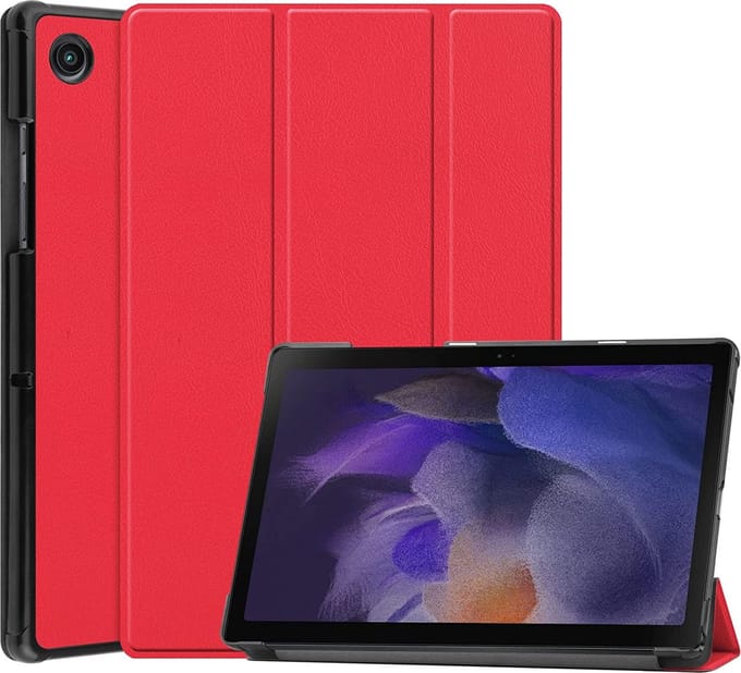 Arara Hoes Geschikt voor Samsung Galaxy Tab A8 (2021/2022) 10.5 inch - Tri-Fold bookcase - Rood