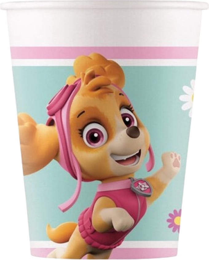 Procos - Paw Patrol - Feestbekers - Skye - 200 Ml - Karton - 8 Stuks