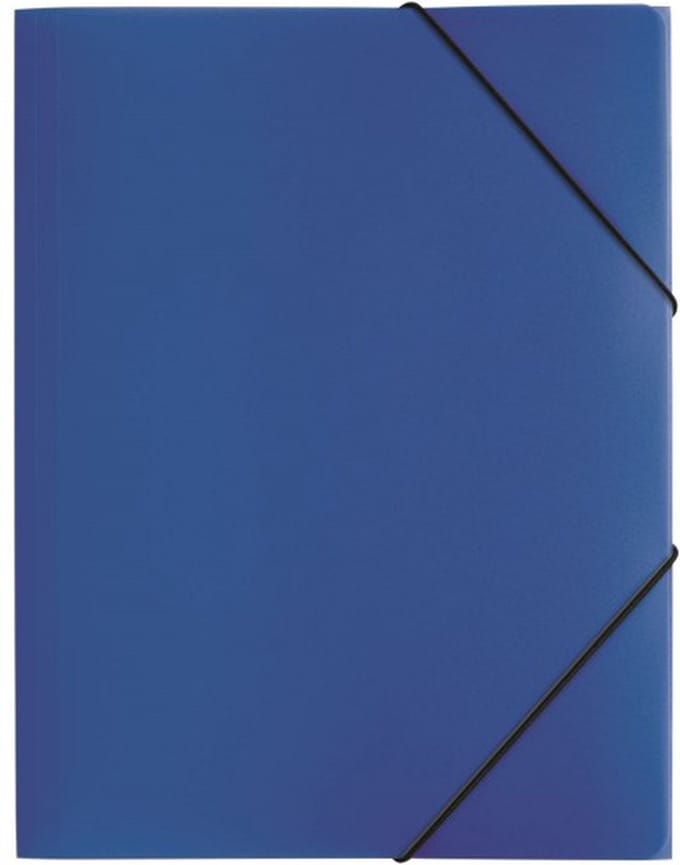 Pagna PP 12, Presentatiemap, A4, Polypropyleen (PP), Blauw, Liggend, Drukknoop