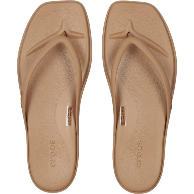 Crocs Miami Slippers en Sandalen Dames - Bruin - Maat 42-43 - Plastic
