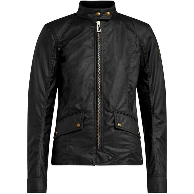 Belstaff Antrim gewaxt katoenen zwarte jas