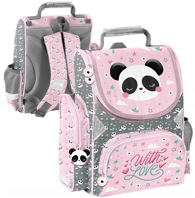 Paso Panda Rugzak Schooltas Roze | Klasse 1-3