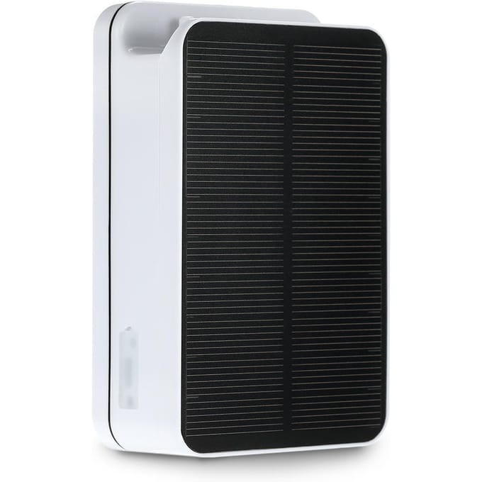 Anself 5V Zonne-energie Oplaadbare Zuurstofpomp Luchtpomp Vissen Zuurstofpomp Beluchter met Luchtstenen white