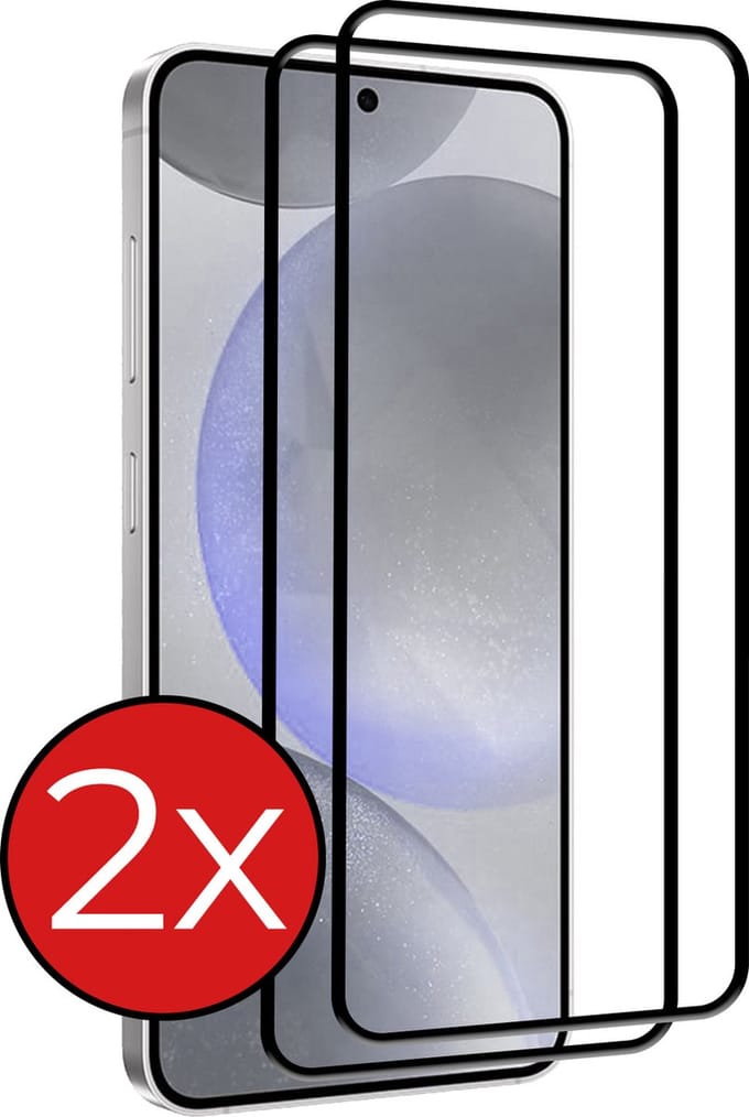 Screenprotector - 2 Stuks - Geschikt voor Samsung Galaxy S24 Plus - Full Cover - Beschermglas - Gehard Glas - Tempered Glass - Screen Protector