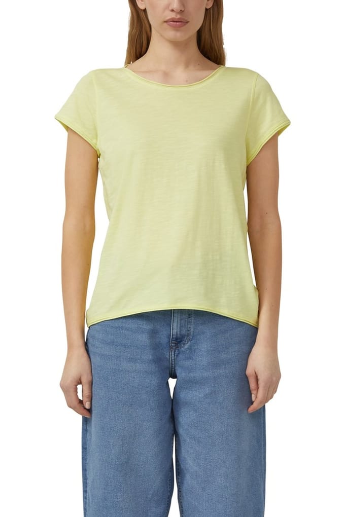 s.Oliver - female - T-shirt met gerolde randen en vlamgarenstructuur