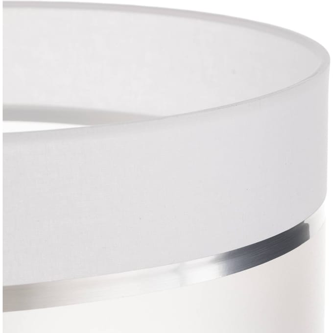 HELAM Lampenkap Helen E27 Ø35/hoogte 20 cm wit/zilver