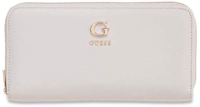 GUESS portemonnee Coleen SLG Zip Around Wallet Cream White crème
