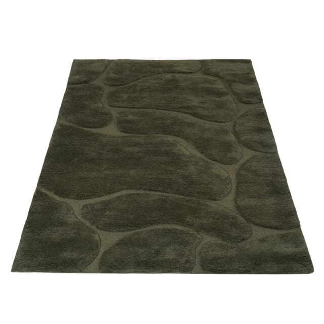 Veer Carpets Superior berber vloerkleed dark green 200 x 280 cm