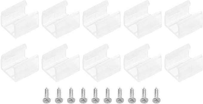 Cosensi - 100 Stuks LED Strip Lichtclips voor Neon Kabels met Schroeven