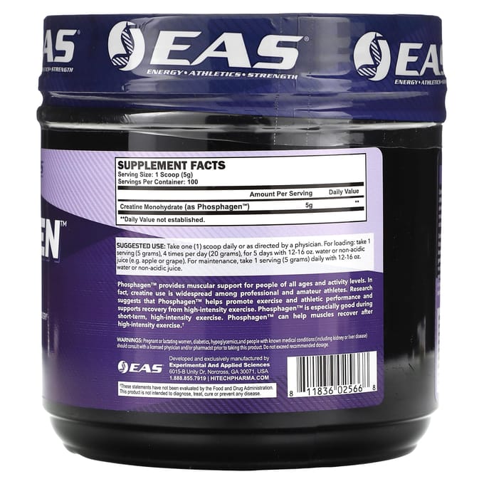 EAS, Fosfageen, De Ultieme Creatine, 500 g (17.63 oz)