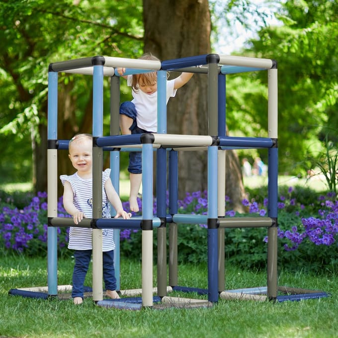 QUADRO Kletterpyramide HOME, 1 jaar, 4 jaar, Zwart, Blauw, Grijs, Wit