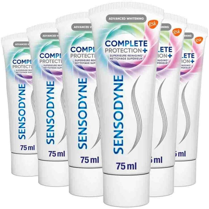 Sensodyne - Tandpasta - Complete Protection - Advanced Whitening - 75ml x 6