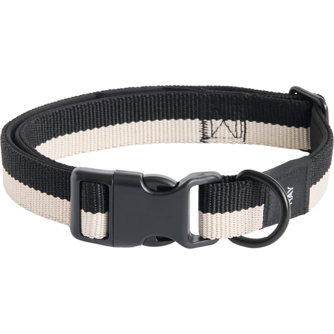 HAY Halsband Dogs Flat - M/L - black/white
