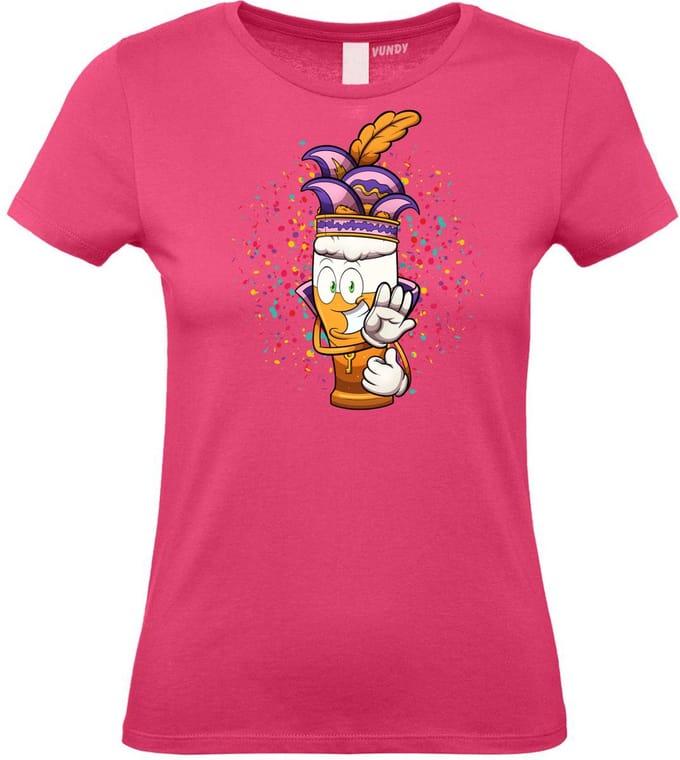 Dames T-shirt Alaaf Bier | Carnaval | Carnavalskleding Dames Heren | Roze | maat M