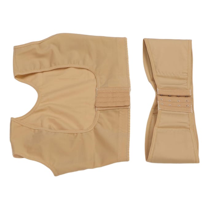 Top voor borstvorming na operatie met sluiting aan de voorkant, elastisch, ademend, houdingscorrector, compressietop M beige